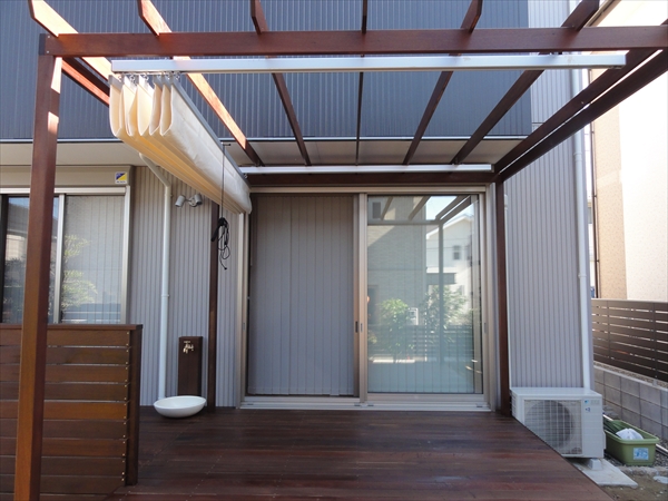 千葉県千葉市緑区 Ｉ邸 マイホームの顔はオイル施工のイペ材テラスでリゾートテイストにアレンジ