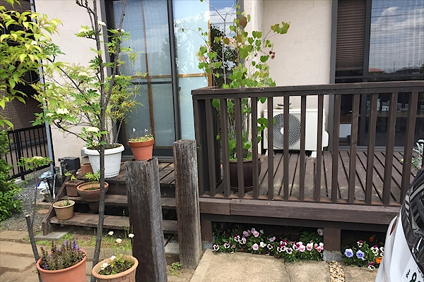 神奈川県海老名市 Ｋ邸　直して使い続けた愛用デッキが腐り、安心ハードウッドで造り替え