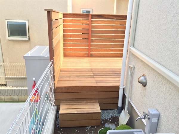 神奈川県横浜市旭区 Y邸 小さな花壇を大改造！ウッドフェンスで囲まれた安心空間。