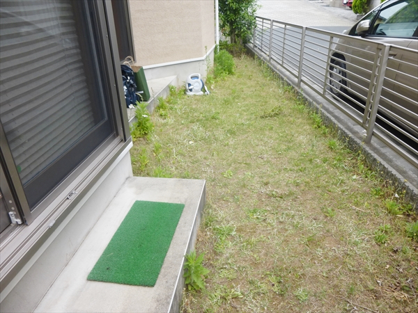 神奈川県川崎市宮前区 I邸 あまり利用していなかったお庭。子供とプールを楽しみたいと、総ウリンウッドデッキへリニューアル