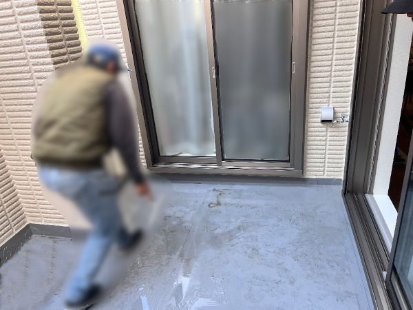 【一戸建てバルコニーウッドデッキ 施工２例】A