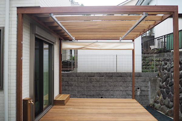 【青葉区 一戸建て庭 ウッドデッキ】after_02