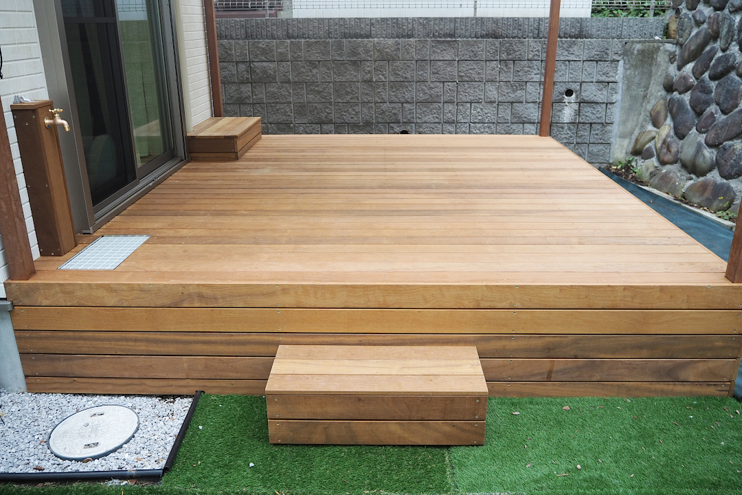 【青葉区 一戸建て庭 ウッドデッキ】after_06