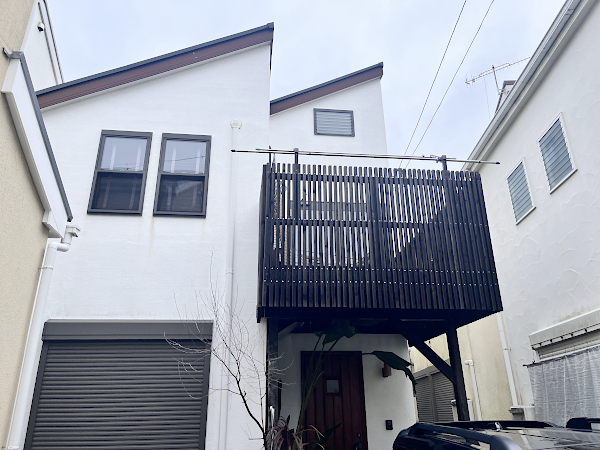 【茅ヶ崎市 一戸建て庭 ハイデッキ】A
