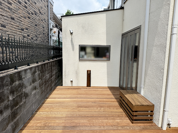 【世田谷区 一戸建て庭 ウッドデッキ】after_02