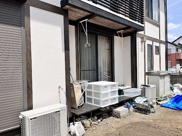 【相模原市  一戸建て庭・バルコニー ウッドデッキ】B