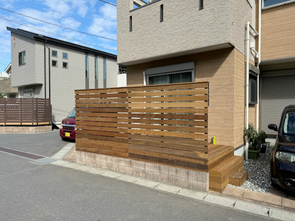【千葉県松戸市 一戸建て庭 ウッドデッキ】after_03