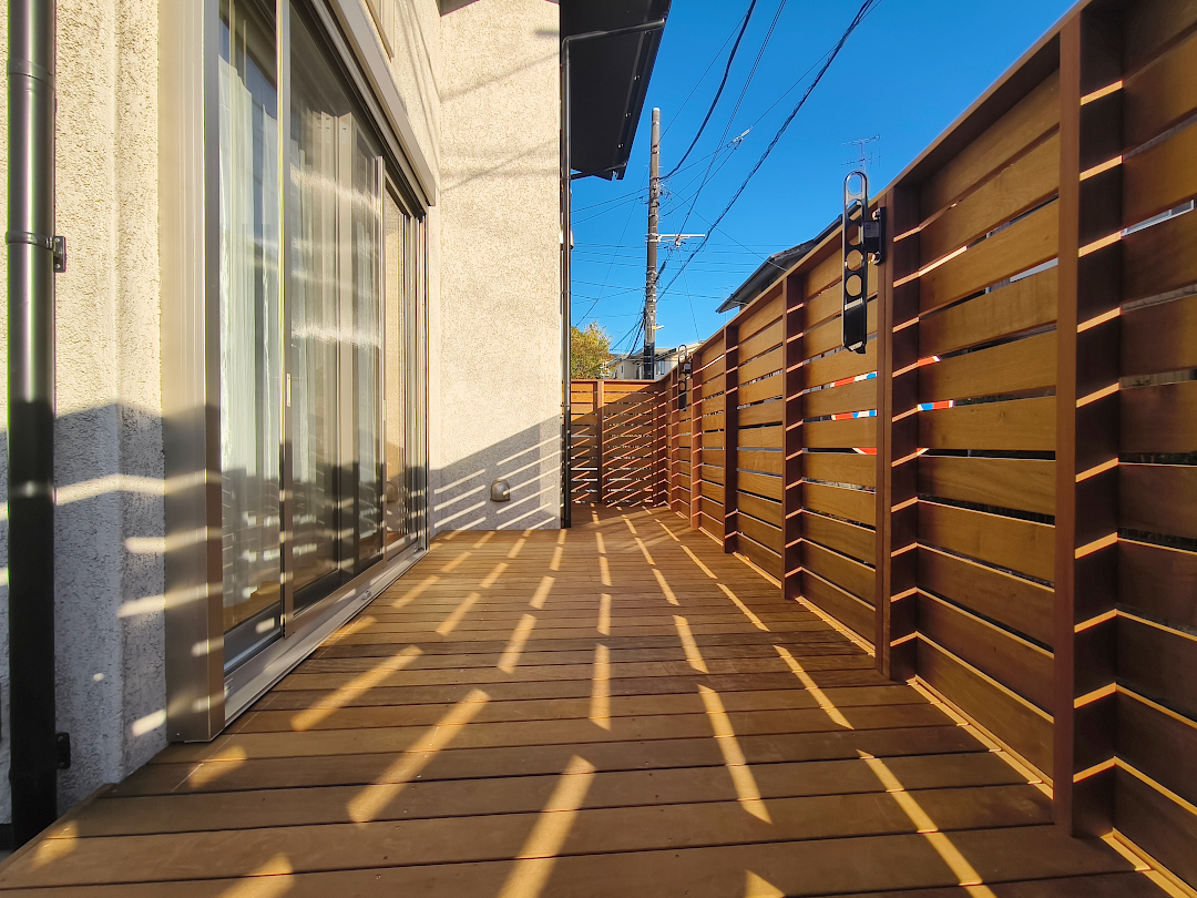 【旭区 一戸建て庭 ウッドデッキ】after_02