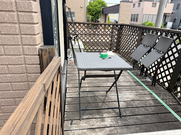 【 町田市 一戸建て庭 樹脂木デッキ】before_01