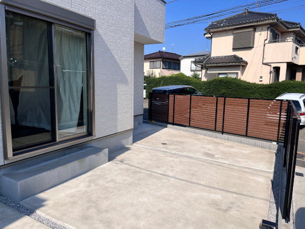 【瀬谷区 一戸建て庭 ウッドデッキ】B