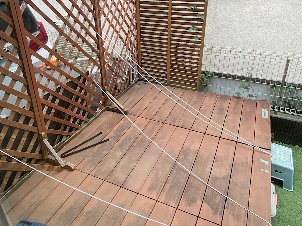 【多摩区 一戸建て庭 ウッドデッキ】B