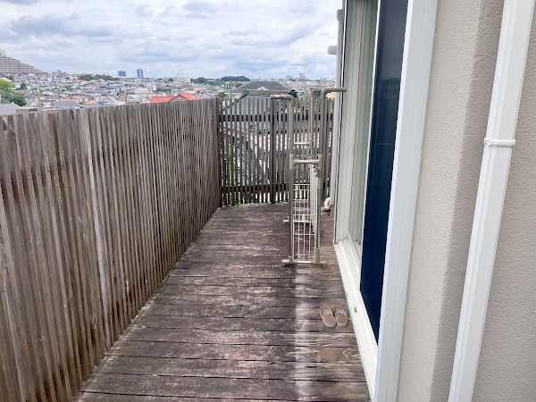 【 町田市 一戸建て庭 ウッドデッキ】A