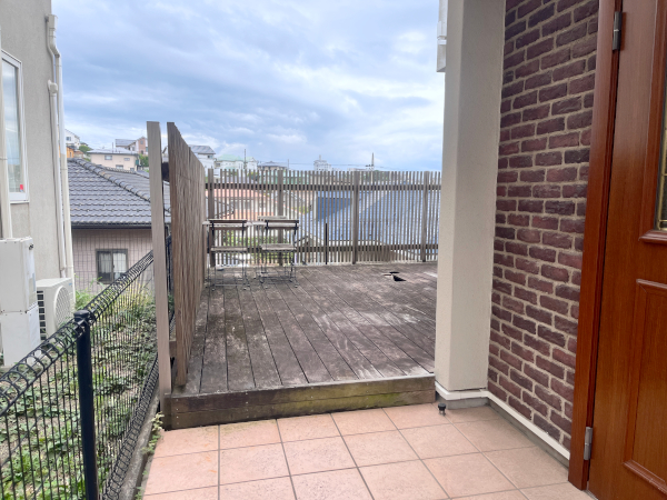 【 町田市 一戸建て庭 ウッドデッキ】B