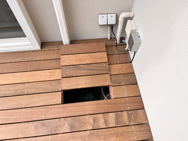 【 町田市 一戸建て庭 ウッドデッキ】C2