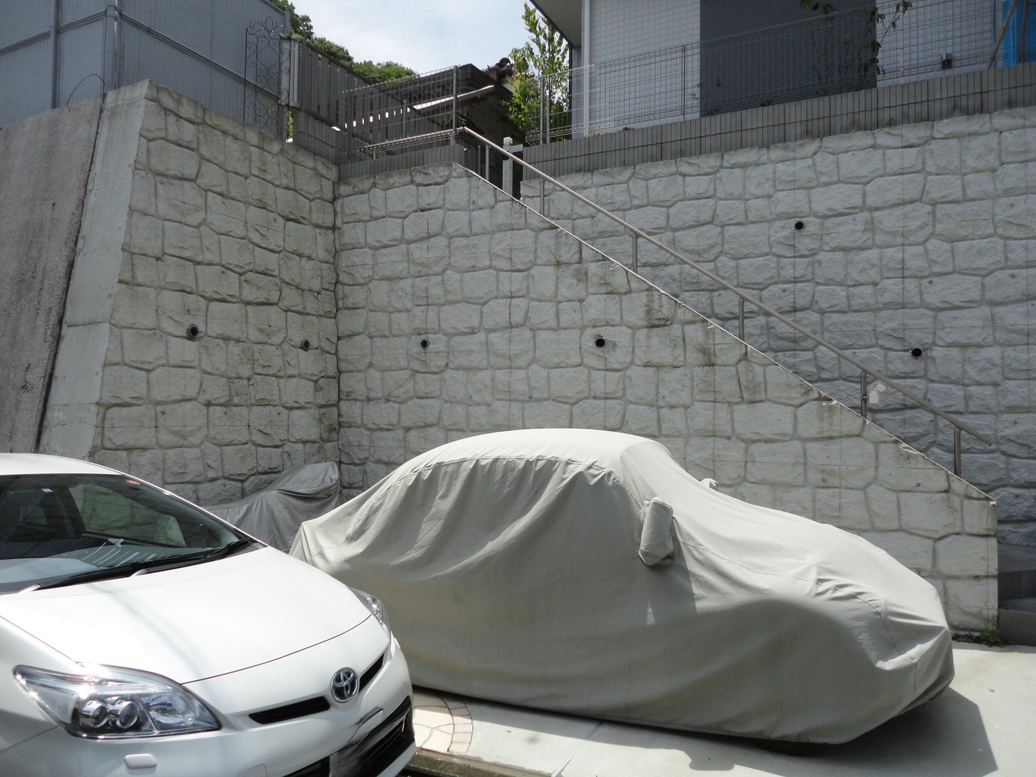 施工前の車庫上