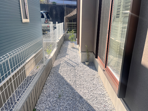 【横浜市港南区 一戸建て庭 ウッドデッキ】A