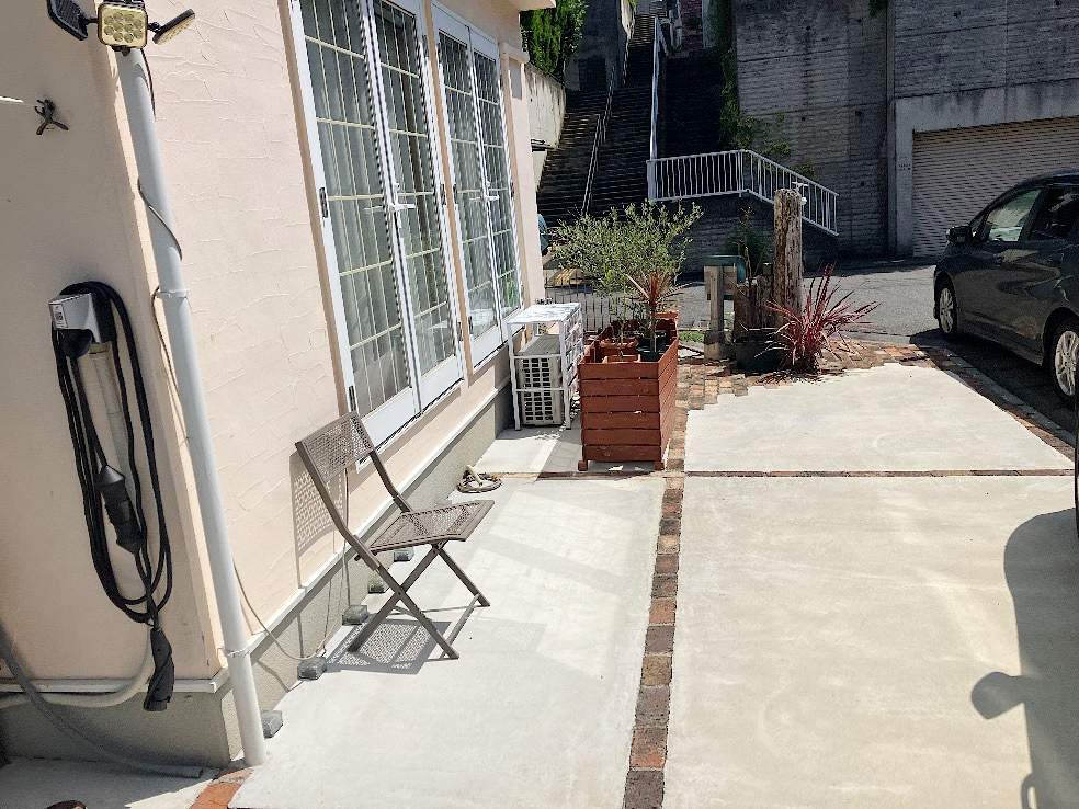 【 町田市 一戸建て庭 ウッドデッキ】