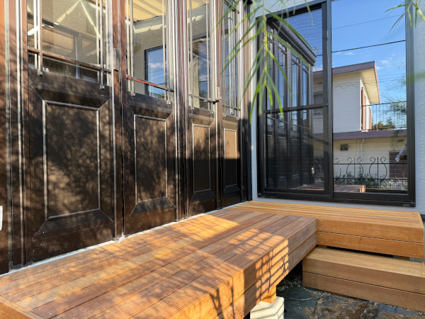 【青葉区 一戸建て庭 ウッドデッキ】after_01