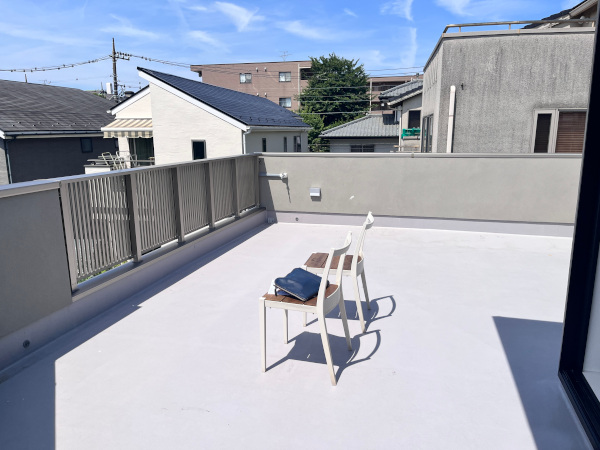 【世田谷区 一戸建て屋上 ウッドデッキ】A