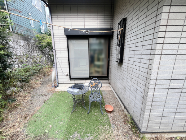 【川崎市多摩区 一戸建て庭 ウッドデッキ】A