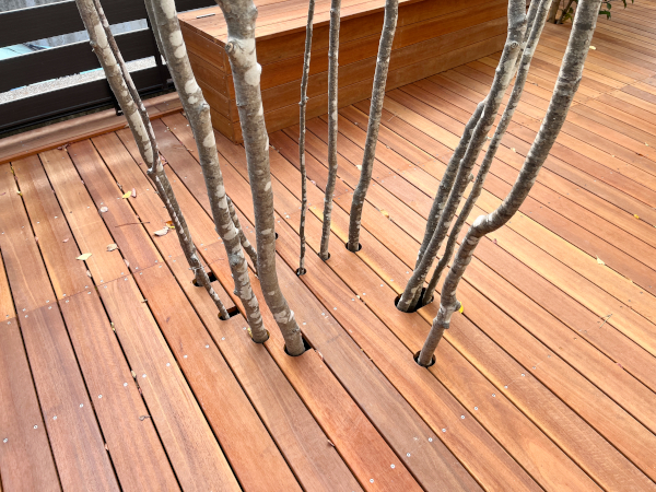 【 鎌倉市 一戸建て庭 ウッドデッキ】A3