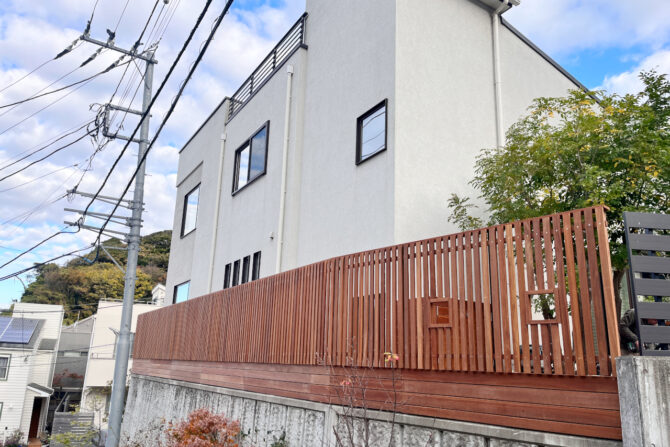 【 鎌倉市 一戸建て庭 ウッドデッキ】TOP