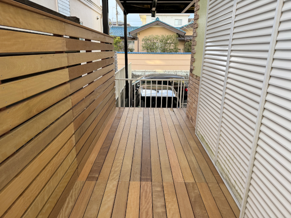 【 鎌倉市 一戸建て庭 ウッドデッキ】after_02