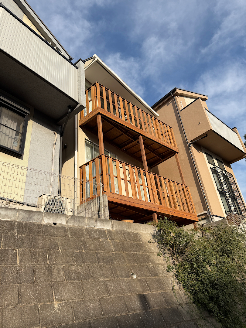 【 都筑区 一戸建て庭・バルコニー ウッドデッキ】after_03