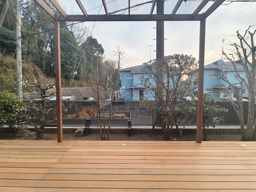 【都筑区 一戸建て庭 ウッドデッキ】after_03
