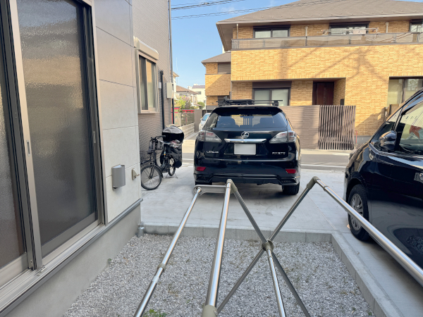 【狛江市 一戸建て庭 樹脂木デッキ】before_01