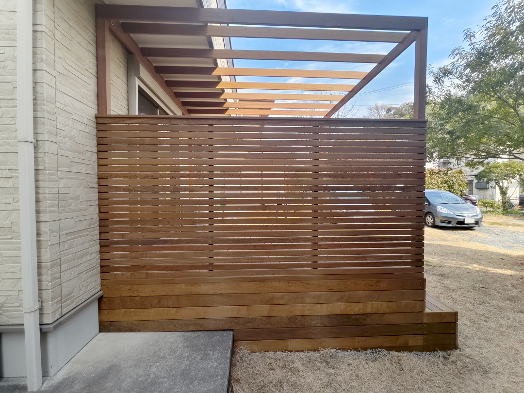 【逗子市 一戸建て庭 ウッドデッキ】after_04