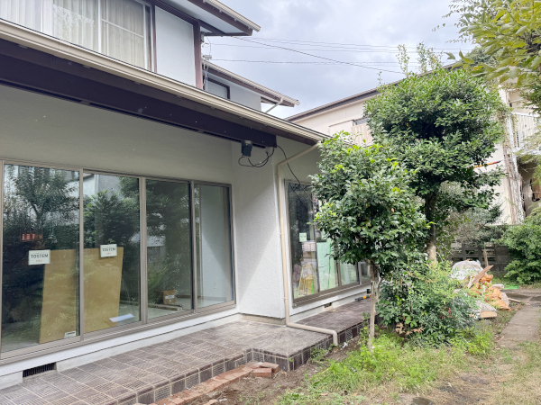 【豊島区 一戸建て庭 ウッド デッキ】before_02