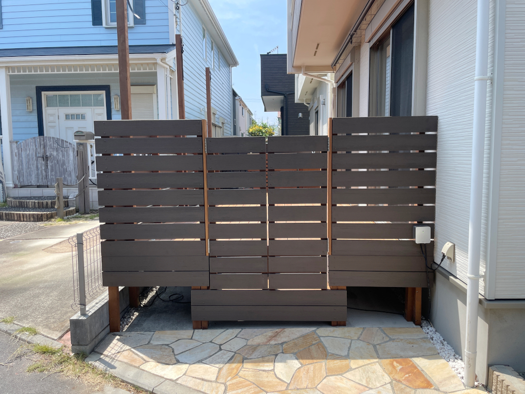 【茅ヶ崎市 一戸建て庭 ウッドデッキ】after_01