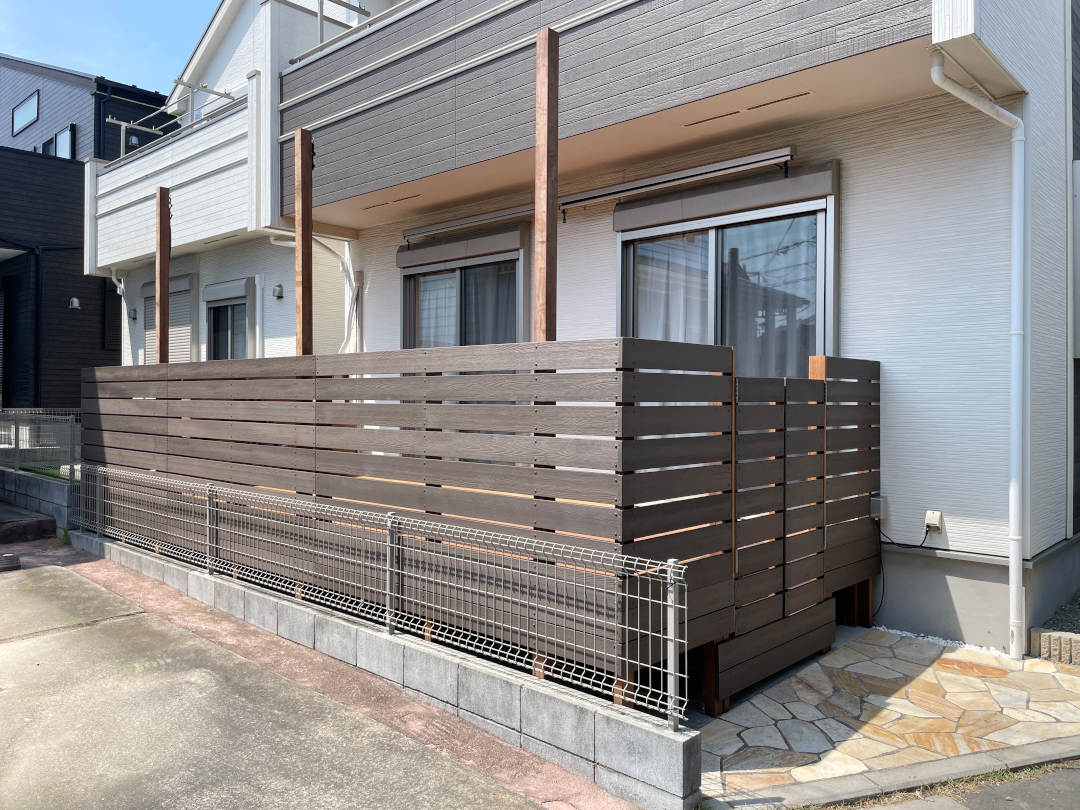 【茅ヶ崎市 一戸建て庭 ウッドデッキ】after_02