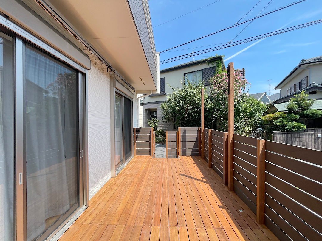 【茅ヶ崎市 一戸建て庭 ウッドデッキ】after_03