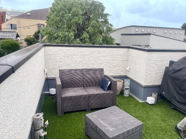 【目黒区 一戸建て屋上 ウッドデッキ】A