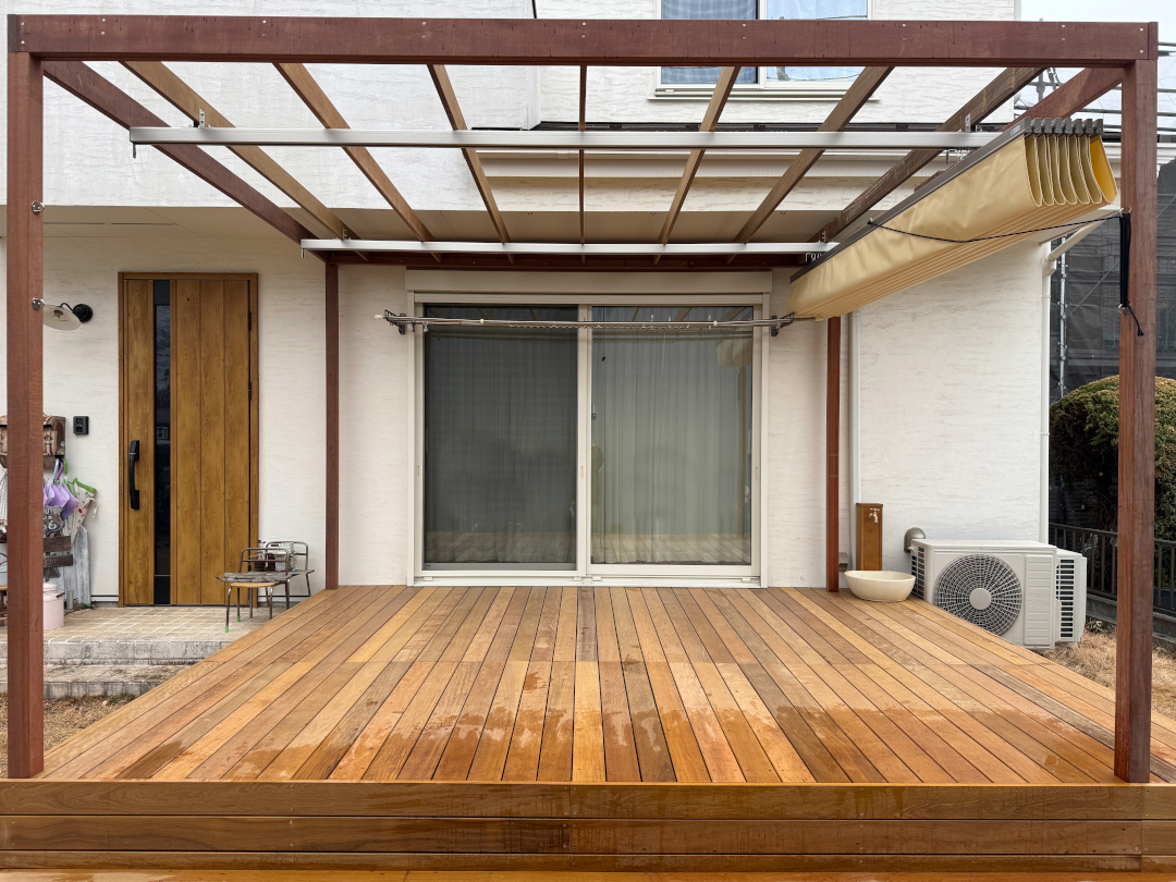 【埼玉県志木市 一戸建て庭 ウッドデッキ】after_02