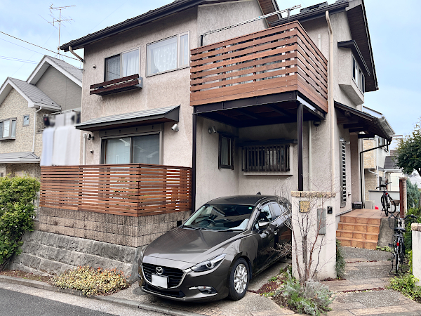 【 旭区 一戸建て庭・バルコニー ウッドデッキ】A2
