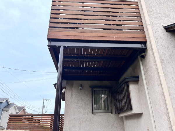 【 旭区 一戸建て庭・バルコニー ウッドデッキ】A5