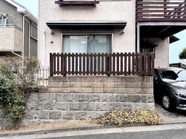 【 旭区 一戸建て庭・バルコニー ウッドデッキ】B