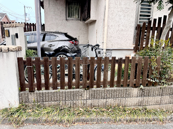 【 旭区 一戸建て庭・バルコニー ウッドデッキ】C