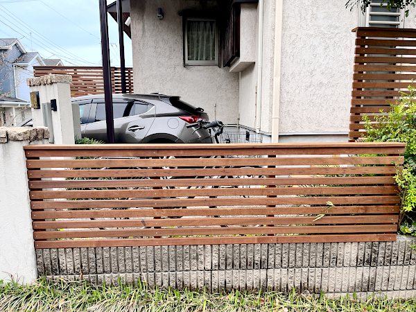 【 旭区 一戸建て庭・バルコニー ウッドデッキ】C1