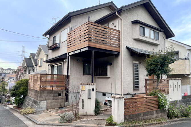 【 旭区 一戸建て庭・バルコニー ウッドデッキ】TOP