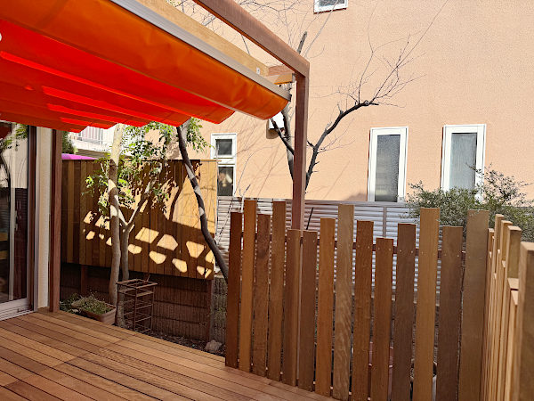 【武蔵野市 一戸建て庭 ウッドデッキ】after_01