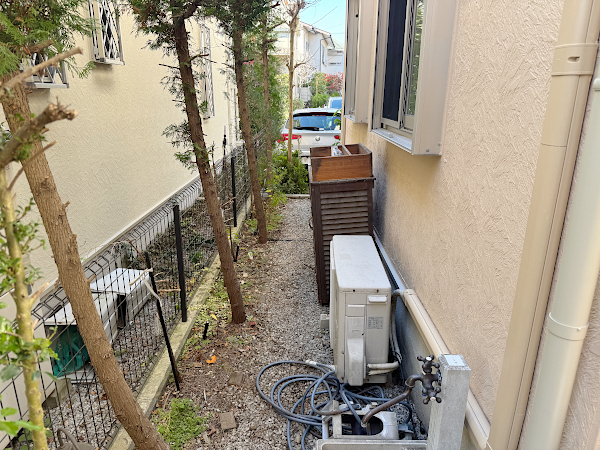 【武蔵野市 一戸建て庭 ウッドデッキ】before_02