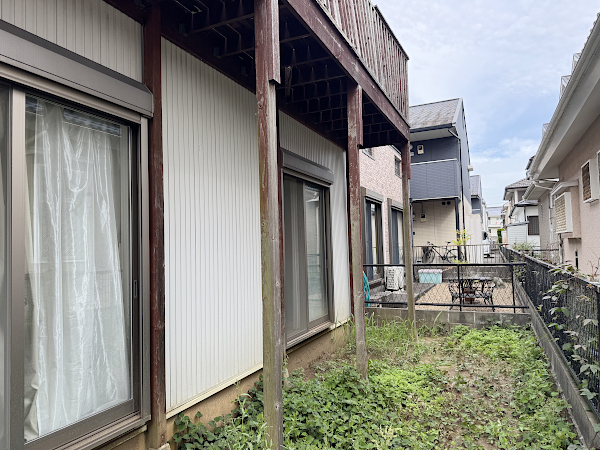 【千葉県柏市 一戸建て庭・バルコニー ウッドデッキ】before_01