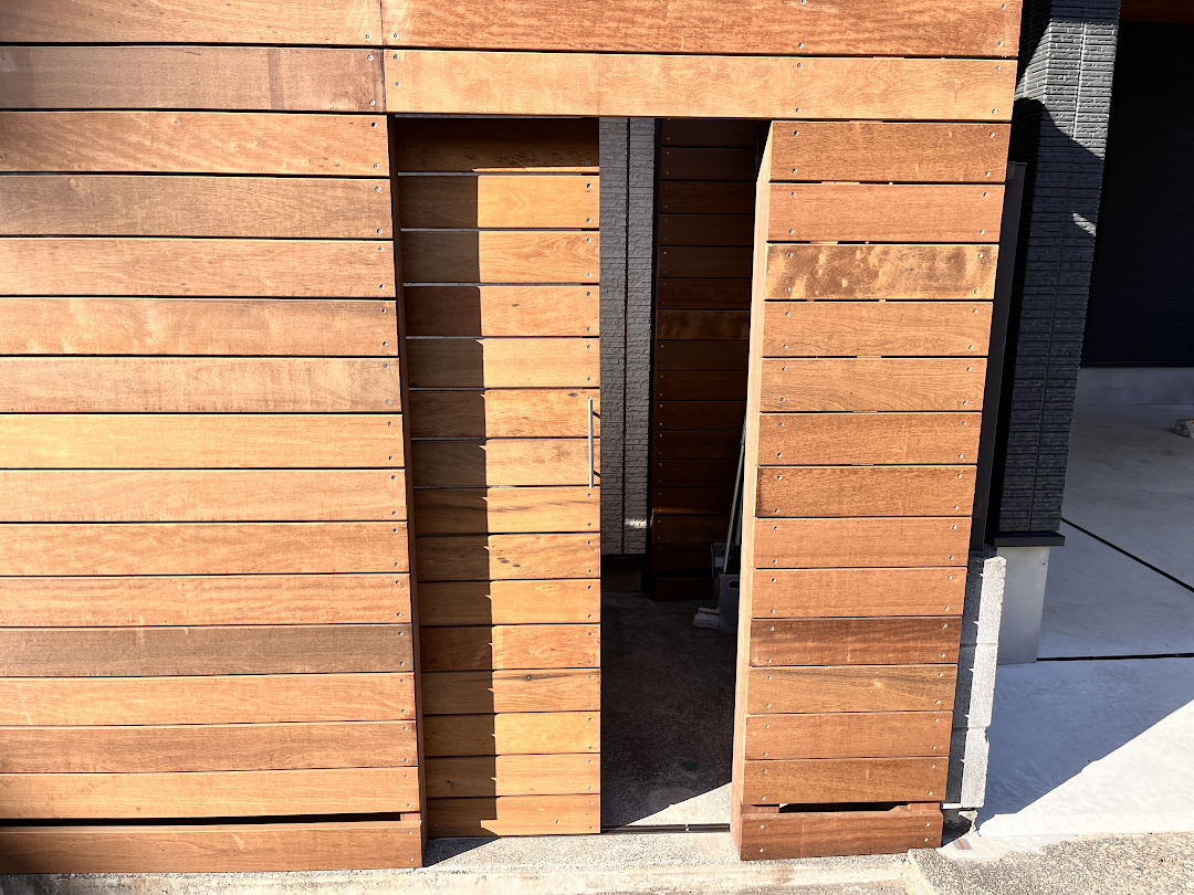 【調布市 一戸建て庭 ハイデッキ】B2