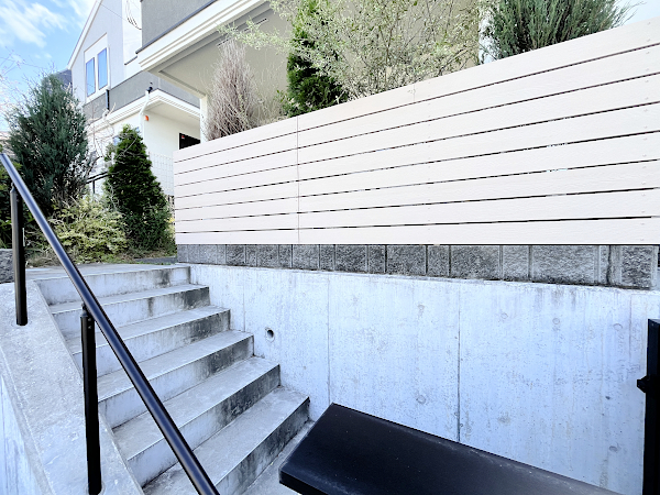 【都筑区 一戸建て庭 ウッドデッキ】B1