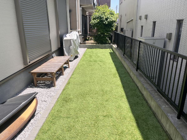 【横浜市金沢区 一戸建て庭 ウッドデッキ】A