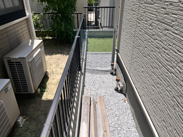【横浜市金沢区 一戸建て庭 ウッドデッキ】C